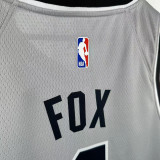 25/26 Sa Spurs FOX #4 Grey Limited Edition Top Quality Hot Pressing NBA Jersey