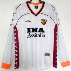 1999/2000 Roma Away Long Sleeve Retro Soccer Jersey