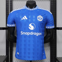 26/27 Man Utd Leisure Blue  Player Version Retro Soccer Jersey