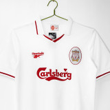 1996/1997 LIV White Retro  Soccer Jersey