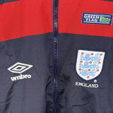 1998 England Dark Blue Retro  Windbreaker