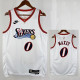 25/26 76ERS MAXEY #0 White Retro Top Quality Hot Pressing Retro NBA Jersey