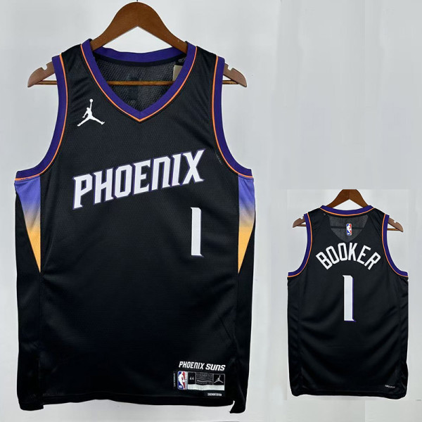 25/26 SUNS BOOKER #1 Black Limited Edition Top Quality Hot Pressing Retro NBA Jersey