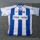 2003/2004 Deportivo Alavés Home Retro Soccer Jersey(带西甲章)