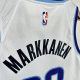 25/26 JAZZ MARKKANEN #23 White Top Quality Hot Pressing NBA Jersey