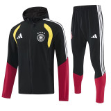 26/27 Germany Black Hooded Windbreaker Tracksuit