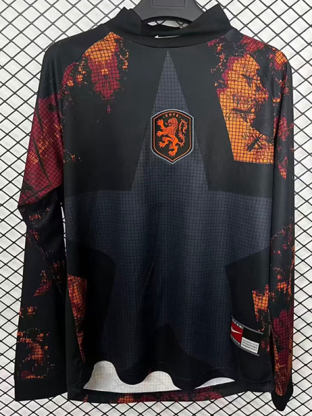 25/26 Netherlands Hollywood Long Sleeve Fans Soccer Jersey