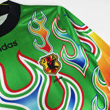 1998 Japan GoalKeeper Green Long Sleeve Retro Soccer Jersey(长袖)