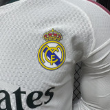 26/27 RMA Home Long Sleeve Player Version Soccer Jersey