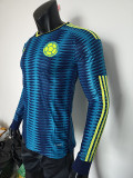 26-27 Colombia Away Long Sleeve Player Version Soccer Jersey