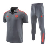 25/26 Bayern Dark Grey polo shirts pants suit