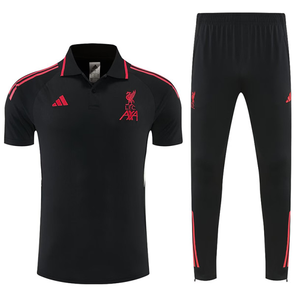 26/27 LIV Black polo shirts pants suit