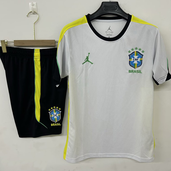 26/27 Brazil White Training Short Suit