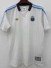 26/27 Argentina Leisure Retro Edition White Fans Soccer Jersey