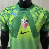 26-27 USA Gatekeeper Green Player Version Soccer Jersey