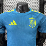 26/27 Spain Ｇoalkeeper Blue Player Version Soccer Jersey