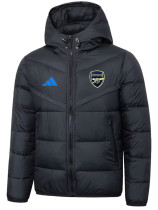 25/26 ARS Black Hooded Cotton Coat 连帽棉衣