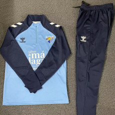 25/26 Málaga CF Sky Blue Half Pull Tracksuit (半拉链)