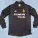 2002/2003 RMA Away Black Long Sleeve Retro Soccer Jersey