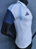 25-26 Argentina White Half Pull Player VersionTraining Shirts#(半拉球员版)