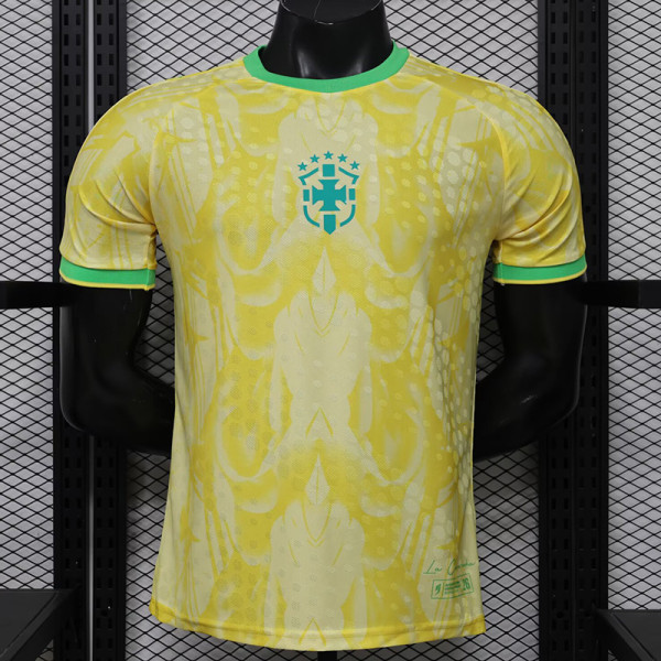 26/27 Brazi World Cup Commemorative Edition Yellow Player Version Soccer Jersey