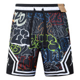 26/27 Flying Man Casual NBA Edition Candlelight Red shorts#C2527