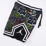 26/27 Flying Man Casual NBA Edition Candlelight Red shorts#C2527