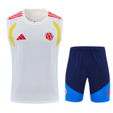26-27 Colombia White Tank top and shorts suit