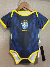 26/27 Brazil Away Baby Infant Crawl Suit