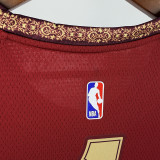 23/24 Cavaliers HARDEN #1 City Edition Red Top Quality Hot Pressing Retro NBA Jersey