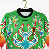 1998 Japan GoalKeeper Green Long Sleeve Retro Soccer Jersey(长袖)