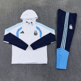 26/27 Argentina White Hooded Windbreaker Tracksuit