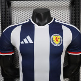 26/27 Scotland Special Edition Royal Blue & White Player Version Soccer Jersey