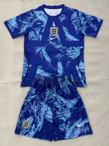 26/27 England Goalkeeper Blue Kids Soccer Jersey