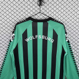 1994/1995 Wolfsburg Away Long Sleeve Retro Soccer Jersey