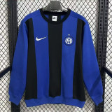 26/27 INT Blue & Black Casual Thick Hoody