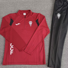 25/26 Córdoba Wine Red Half Pull Tracksuit (半拉链)