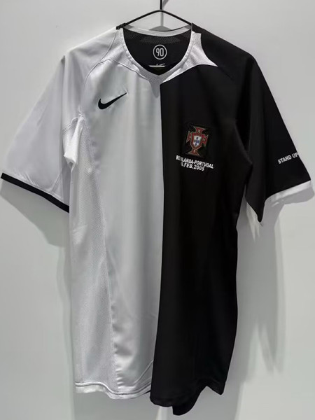 2005 Portugal Anti Discrimination Special Edition Retro Soccer Jersey