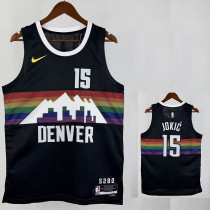 25/26 Nuggets JOKIC #15 Black City Edition Top Quality Hot Pressing NBA Jersey