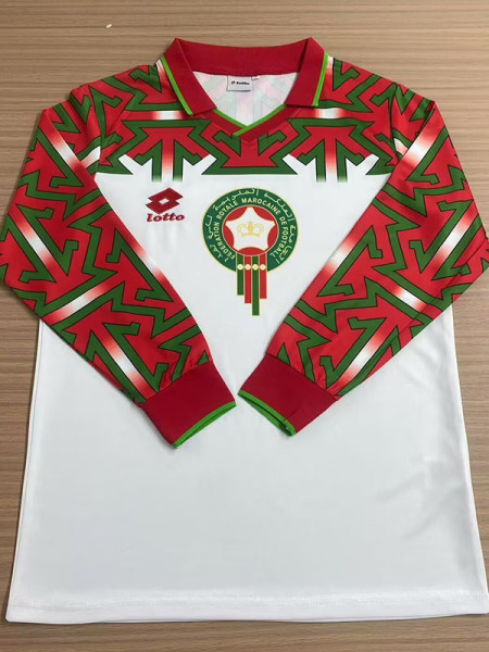 1994/1995 Morocco Third Long Sleeve  Retro Soccer Jersey