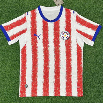 26-27 Paraguay Home Fans Soccer Jersey