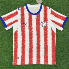 26-27 Paraguay Home Fans Soccer Jersey