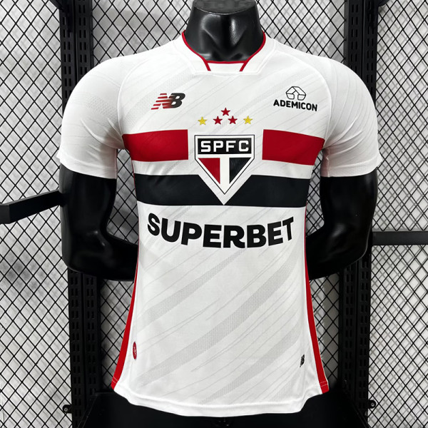 26-27 Sao Paulo Home Player Version Soccer Jersey
