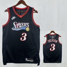 25/26 76ERS IVE RSON  # 3 Black Top Quality Hot Pressing Retro NBA Jersey