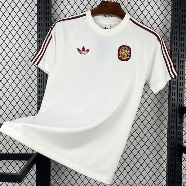 26/27 Spain White Casual T-shirt