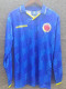 2014 Colombia Home Long Sleeve Retro Soccer Jersey