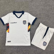 26-27 Ecuador Third White Kids Soccer Jersey(V领)