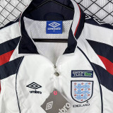 1998 England White Retro  Windbreaker