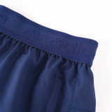 2026 AD Royal Blue Double Layered Sports Shorts#A2001白花标上青