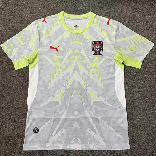 26/27 Portugal Grey gemstone pattern Edition Fans Soccer Jersey